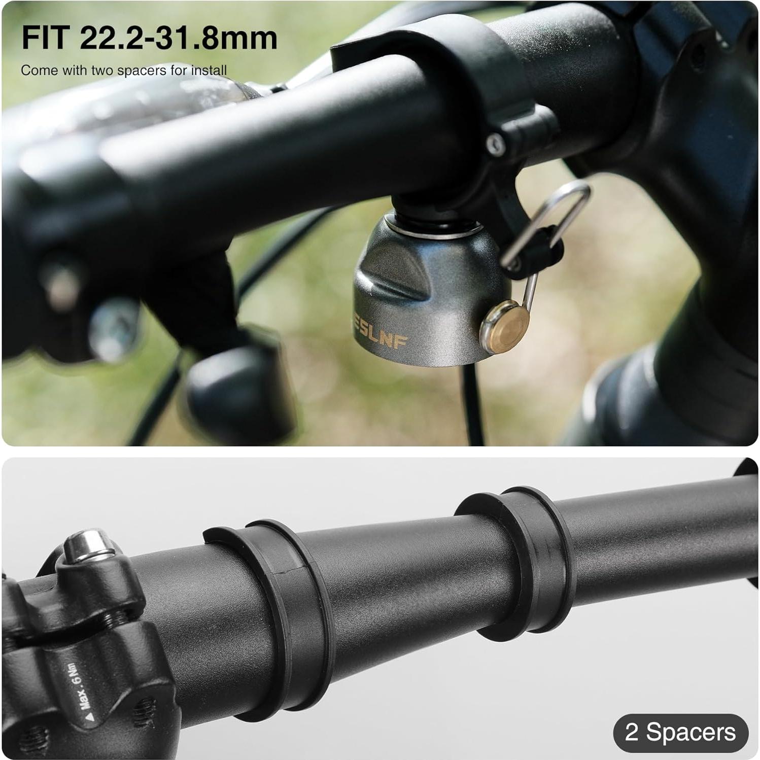 Campana de Bicicleta JJZOUEN Doble Modo Cobre 85dB 68g