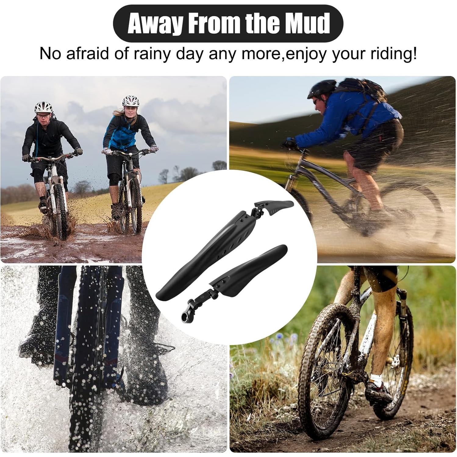 Juego de Guardabarros Ajustables Cooryda para Bicicleta MTB