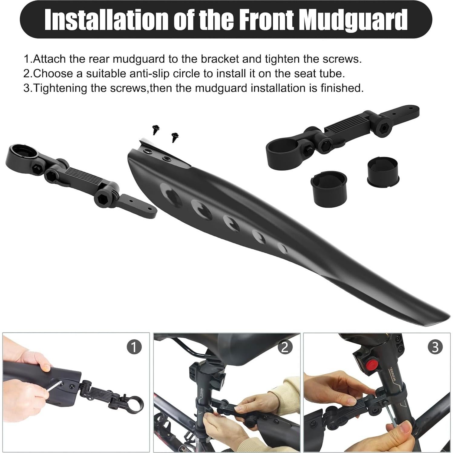 Juego de Guardabarros Ajustables Cooryda para Bicicleta MTB