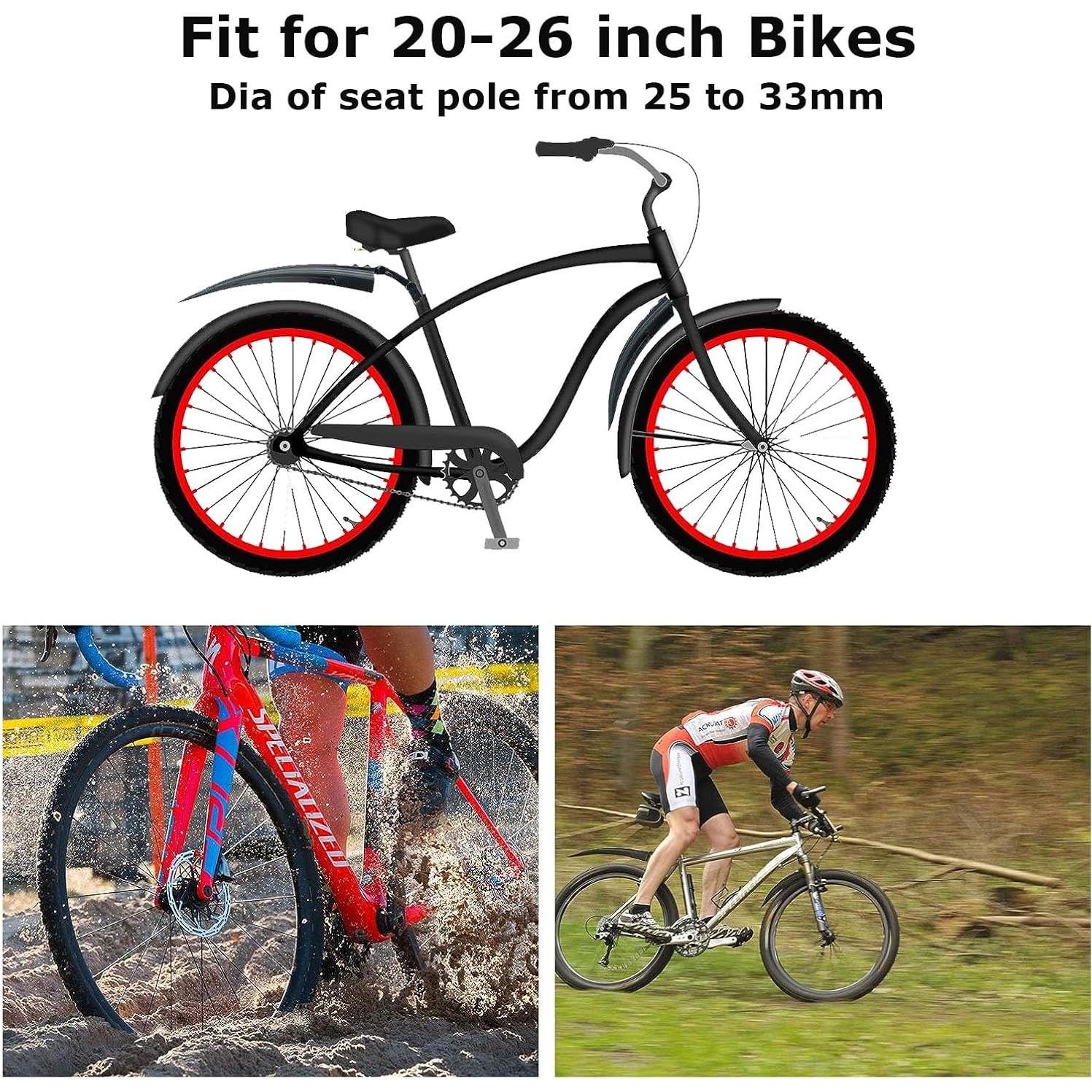 Guardabarros de Bicicleta TuTuYa Ajustables 20-26" con Reflectantes
