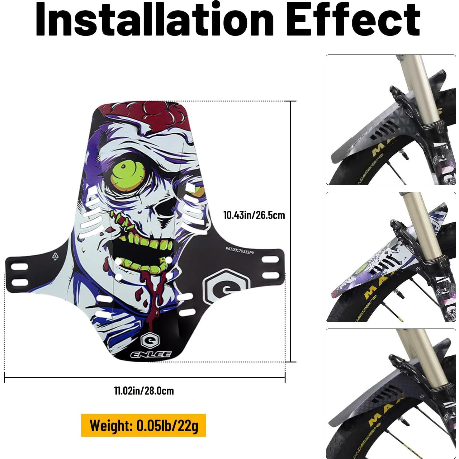 Guardabarros MTB ENLEE Delantero y Trasero 20-29" Ligero