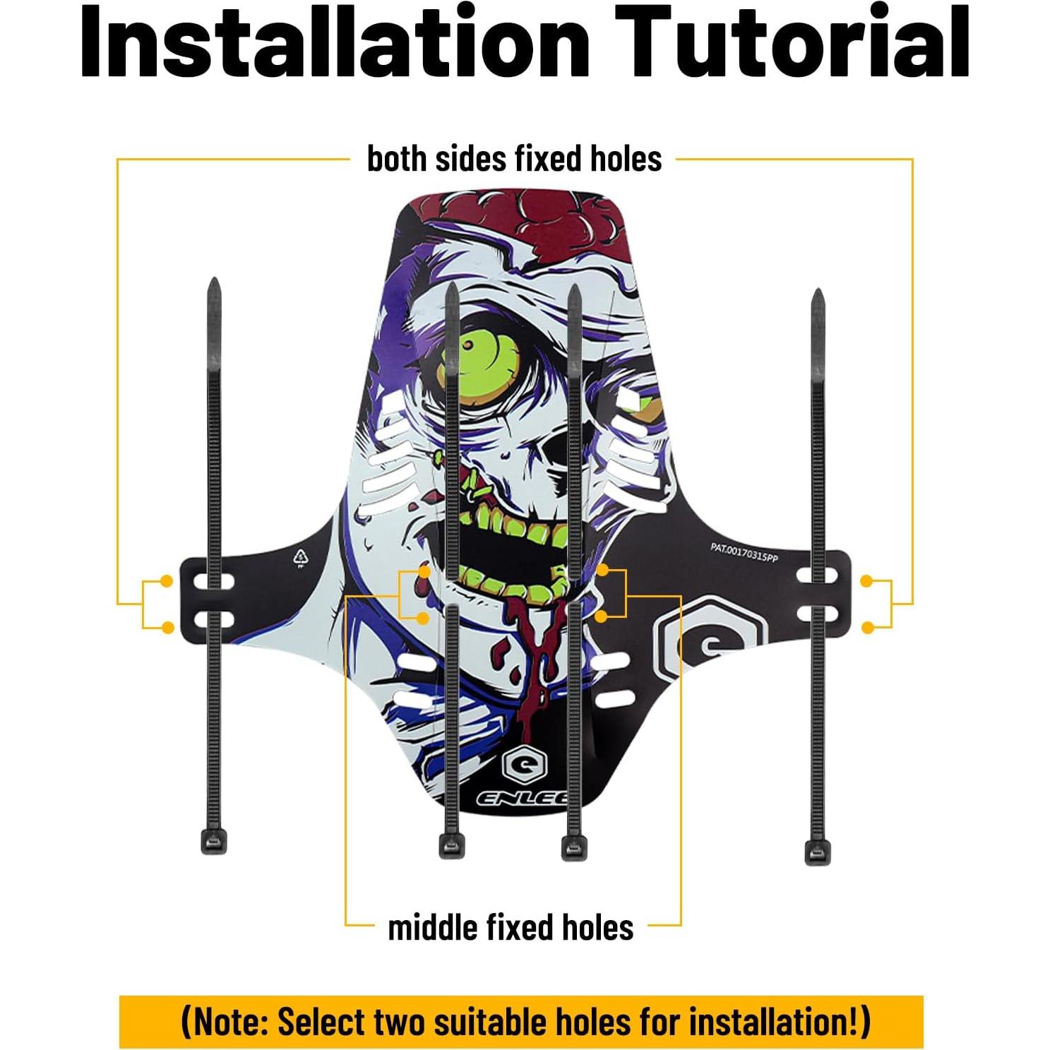 Guardabarros MTB ENLEE Delantero y Trasero 20-29" Ligero