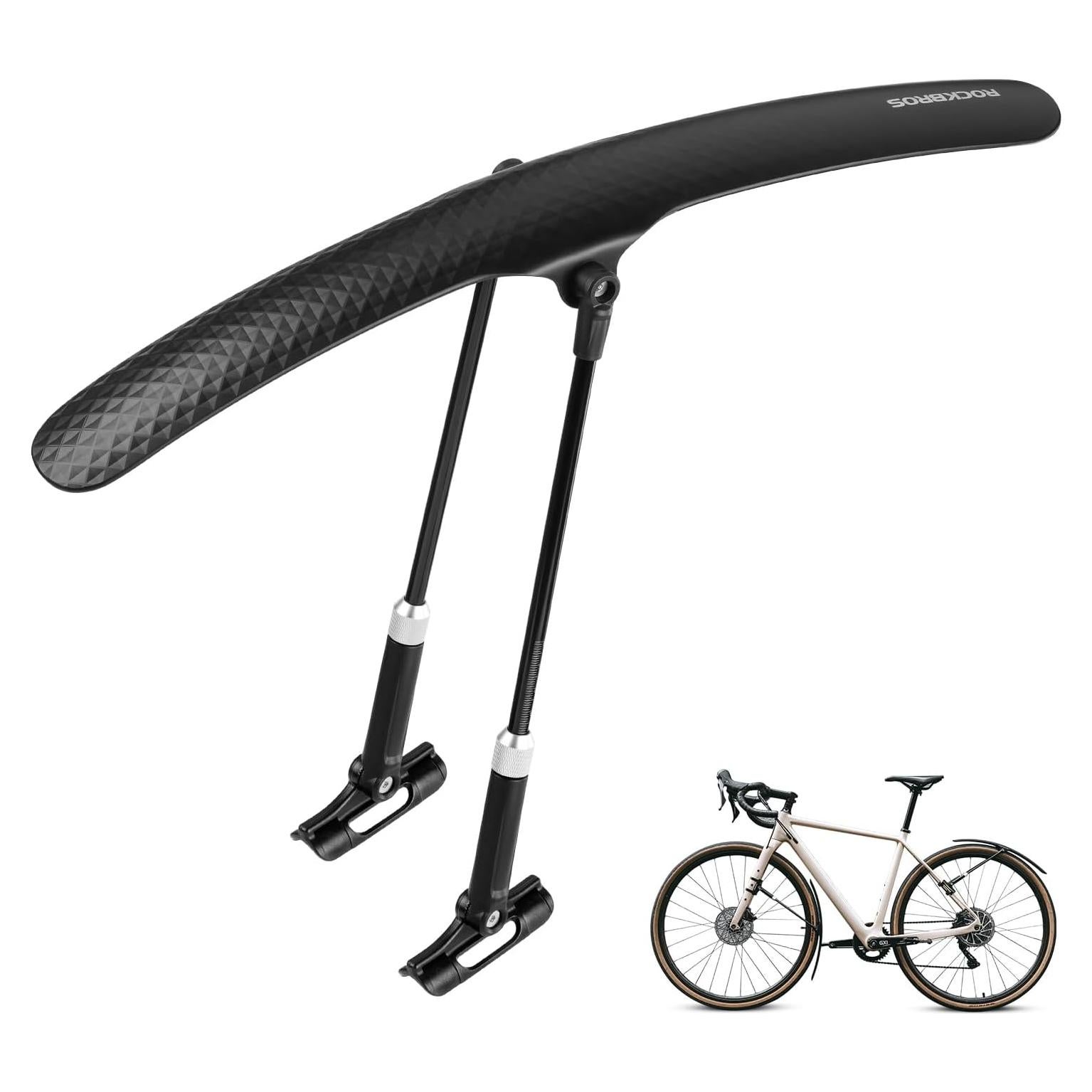 Guardabarros ROCKBROS Ajustable para Bicicleta 700C - Negro