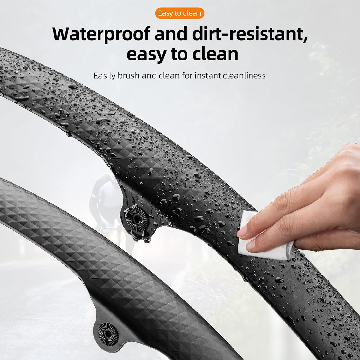 Guardabarros ROCKBROS Ajustable para Bicicleta 700C - Negro