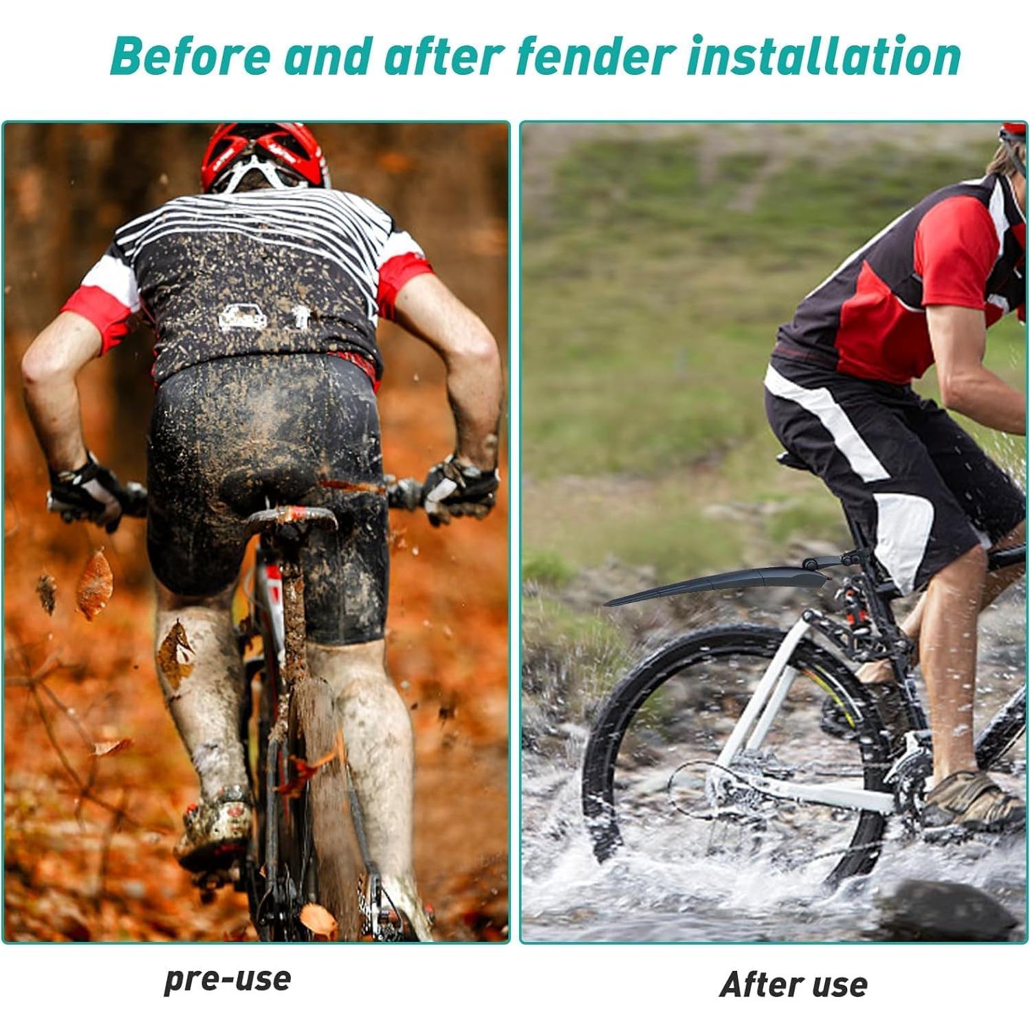 Guardabarros Trasero Balinge Ajustable para Bicicletas 24-28"