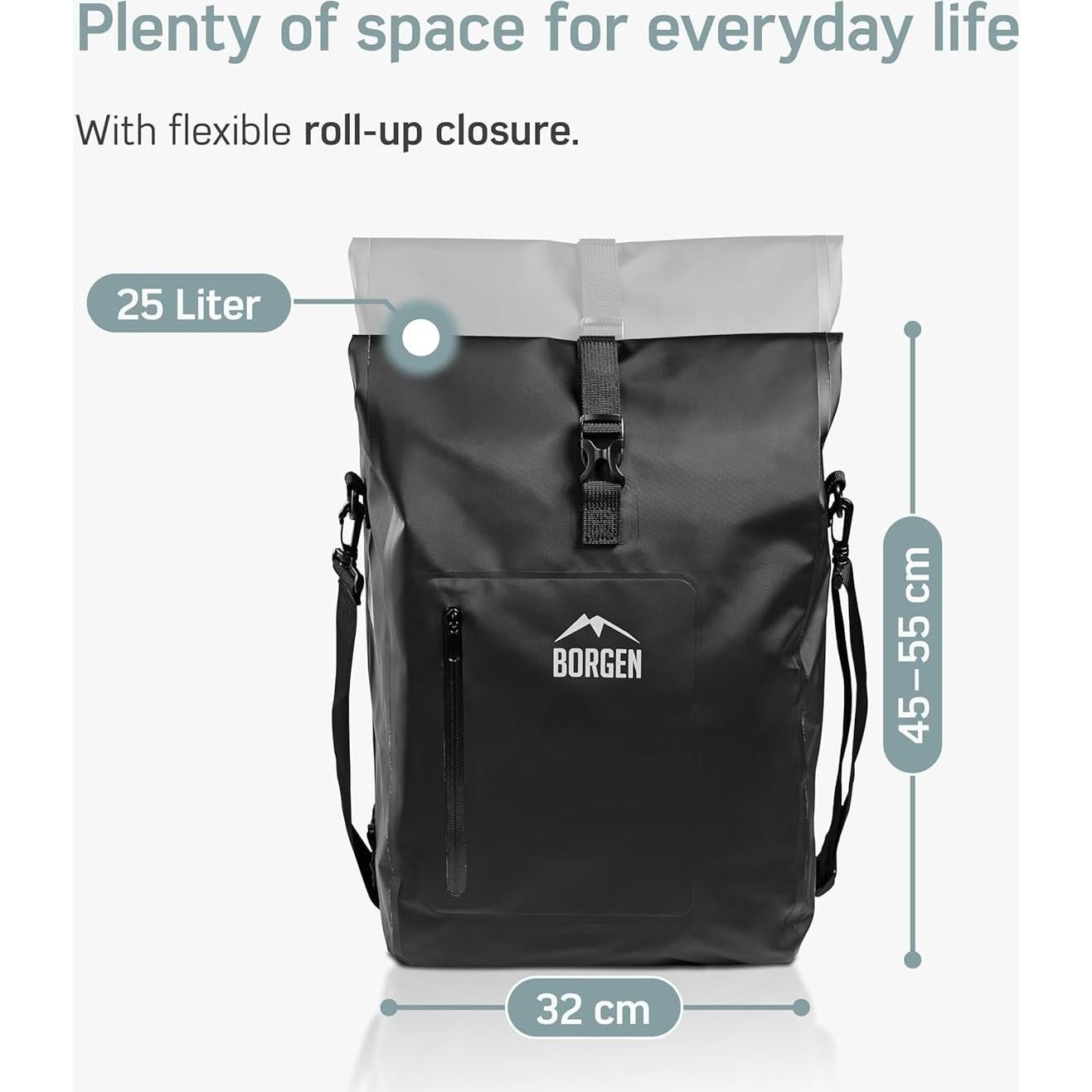 Bolsa para Portabicicletas Borgen 3en1 Pro 25L Impermeable