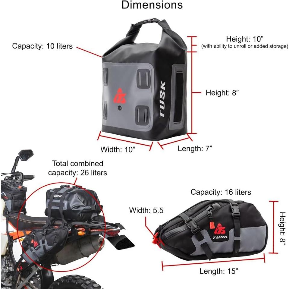 Bolsas de Pannier Tusk Traverse 200-582-0004 para Aventura