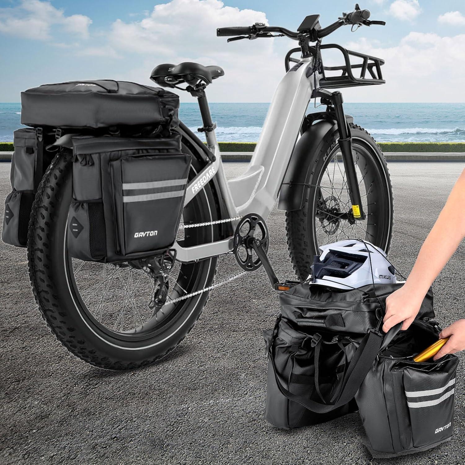 Alforjas para bicicleta GAVTON 3 en 1 50L impermeables