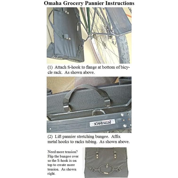 Alforjas de Bicicleta Bushwhacker Omaha - Plegables y Duraderas