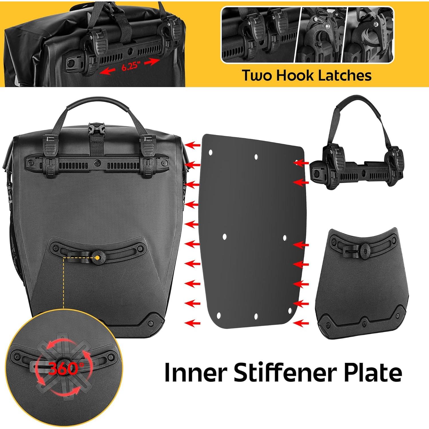 Alforjas de bicicleta Smasrob 30L impermeables con bolsillos