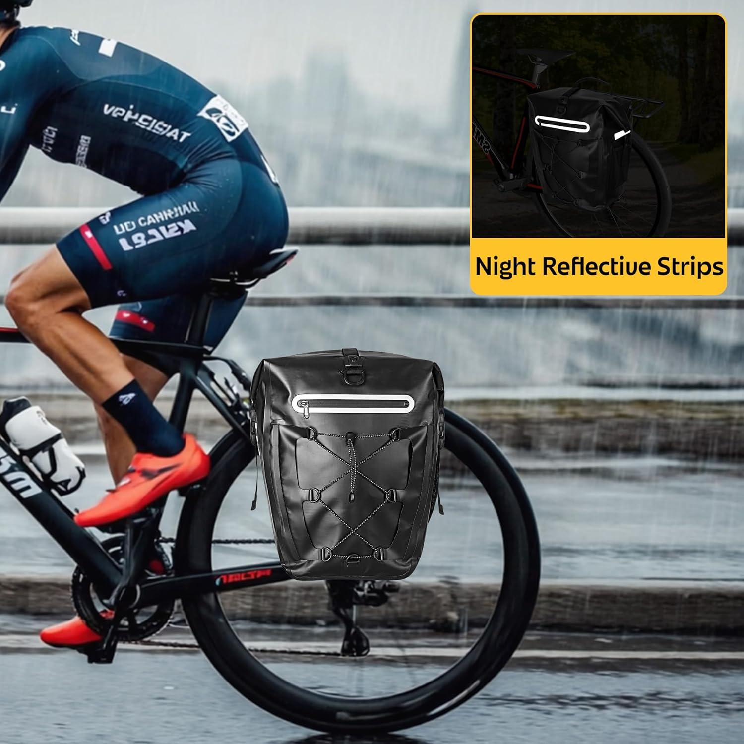 Alforjas de bicicleta Smasrob 30L impermeables con bolsillos