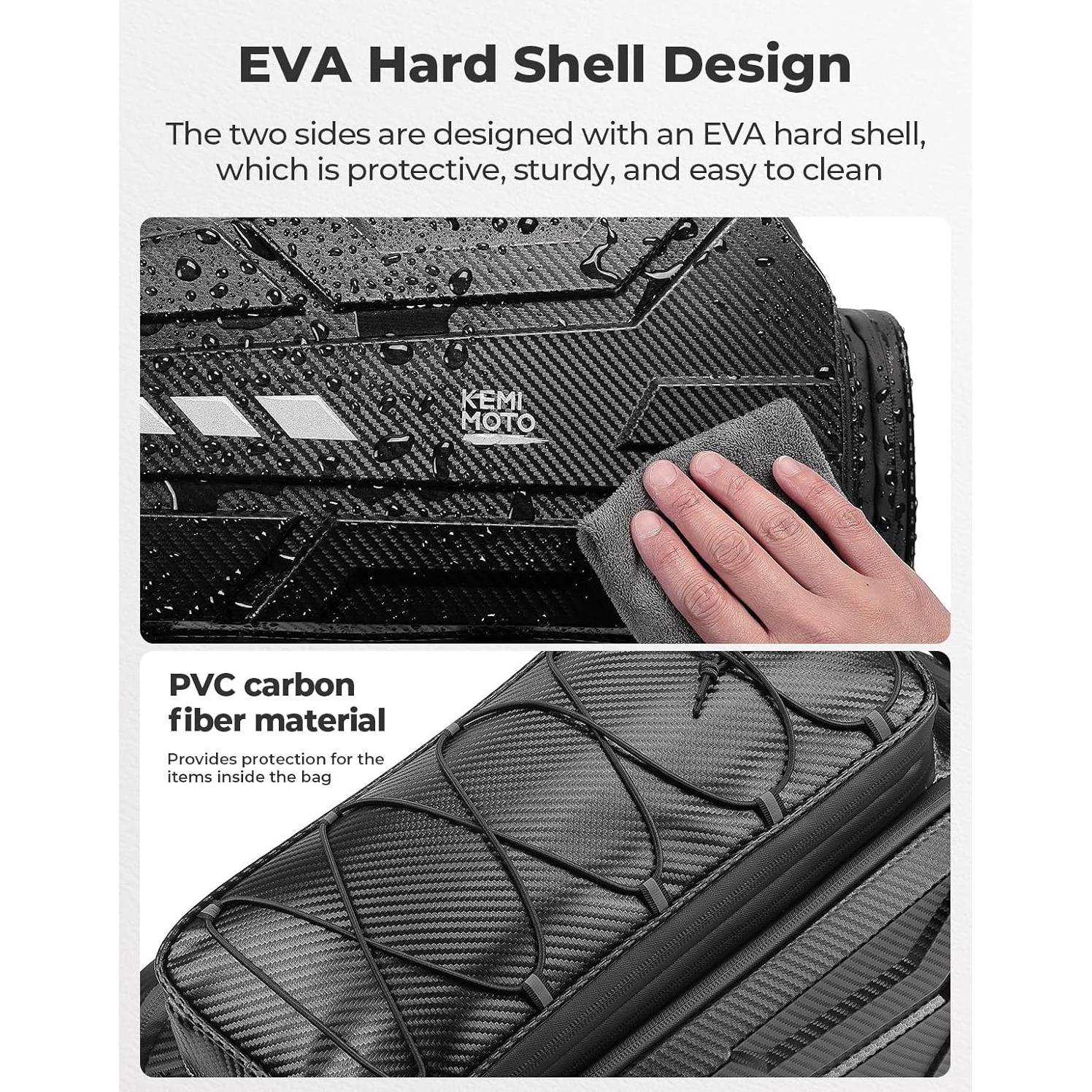 Bolsa de Bicicleta KEMIMOTO 40L con Cubierta Impermeable