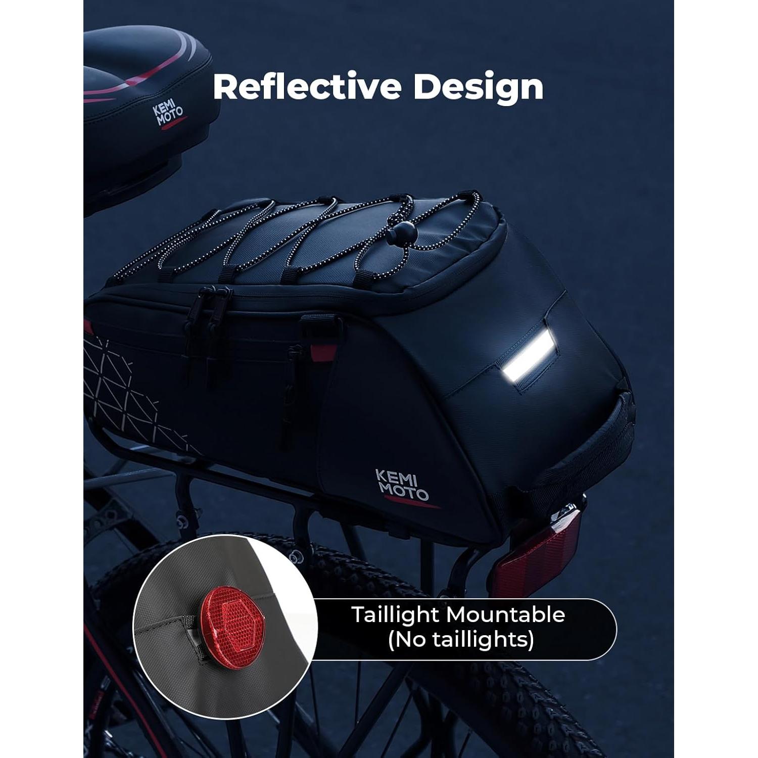 Bolsa de Bicicleta KEMIMOTO 8L con Bolsa Térmica 6L Resistente