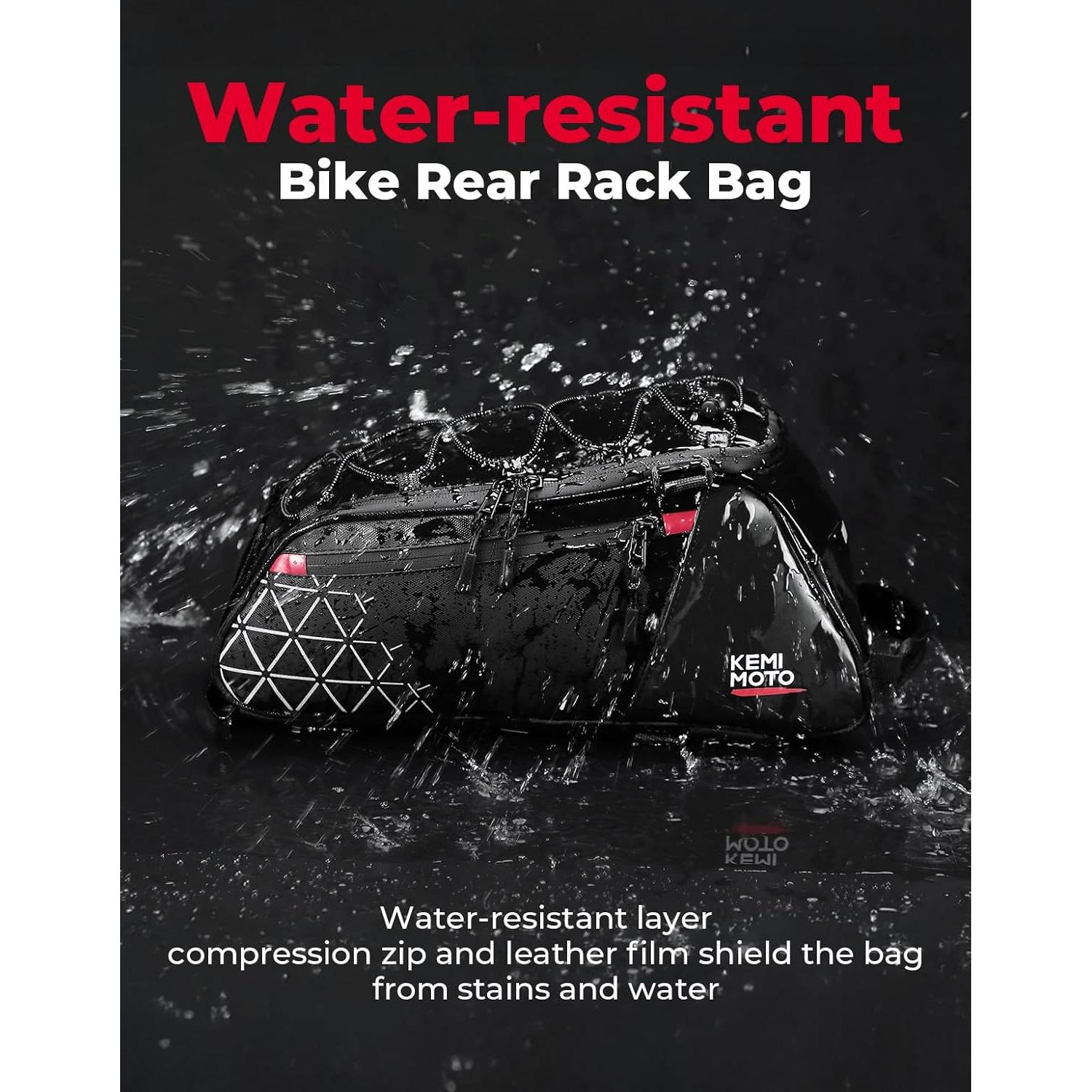 Bolsa de Bicicleta KEMIMOTO 8L con Bolsa Térmica 6L Resistente