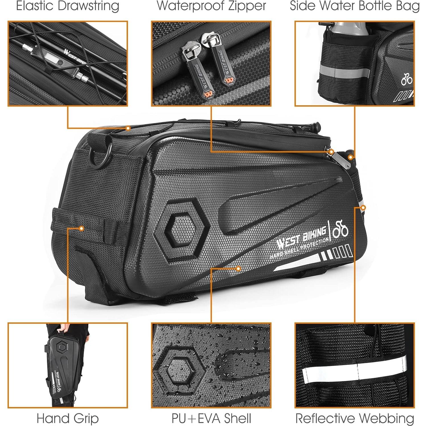 Bolsa Trasera para Bicicleta West Biking 8.6L Impermeable
