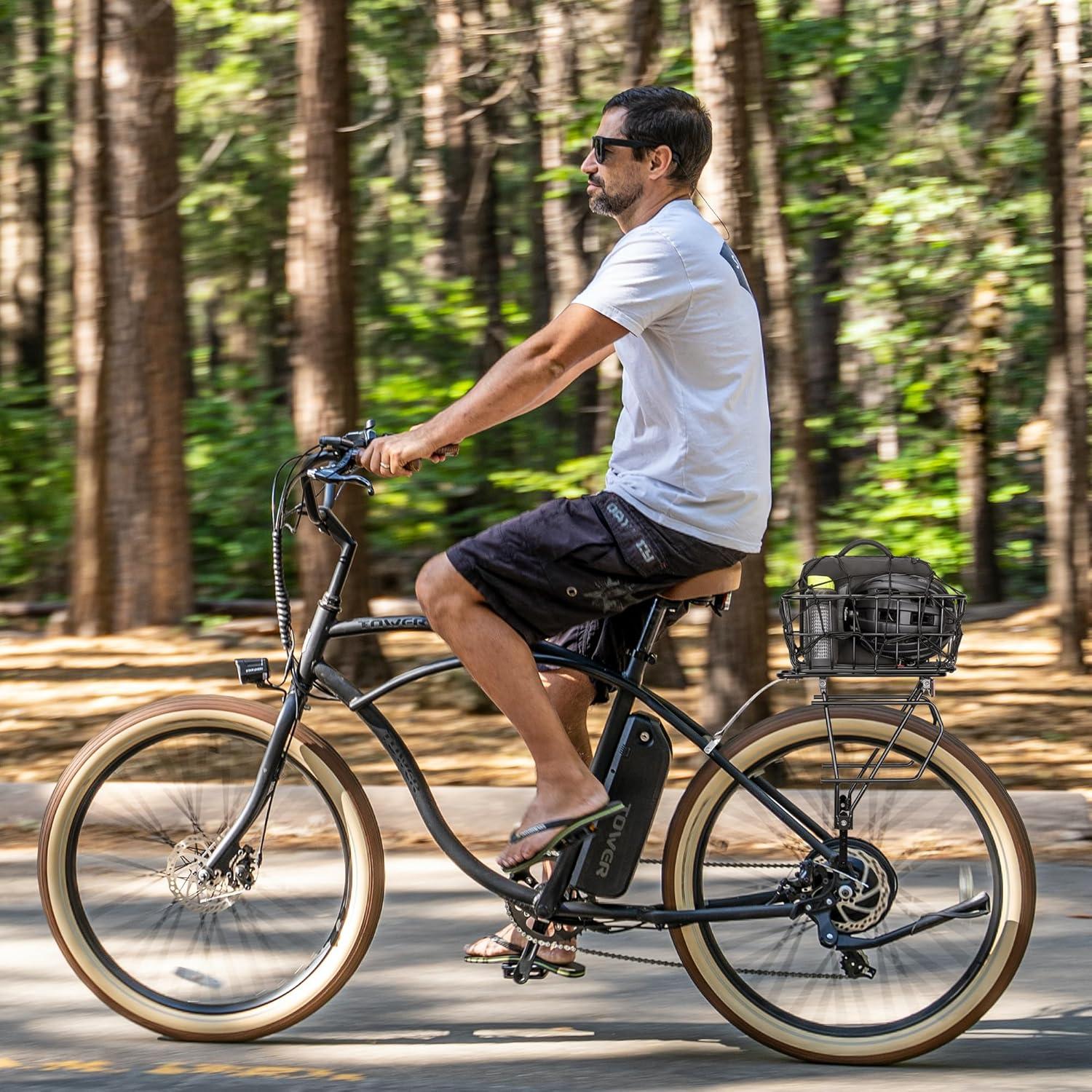 Soporte Trasero para Bicicleta CXWXC con Canasta 27.2 kg