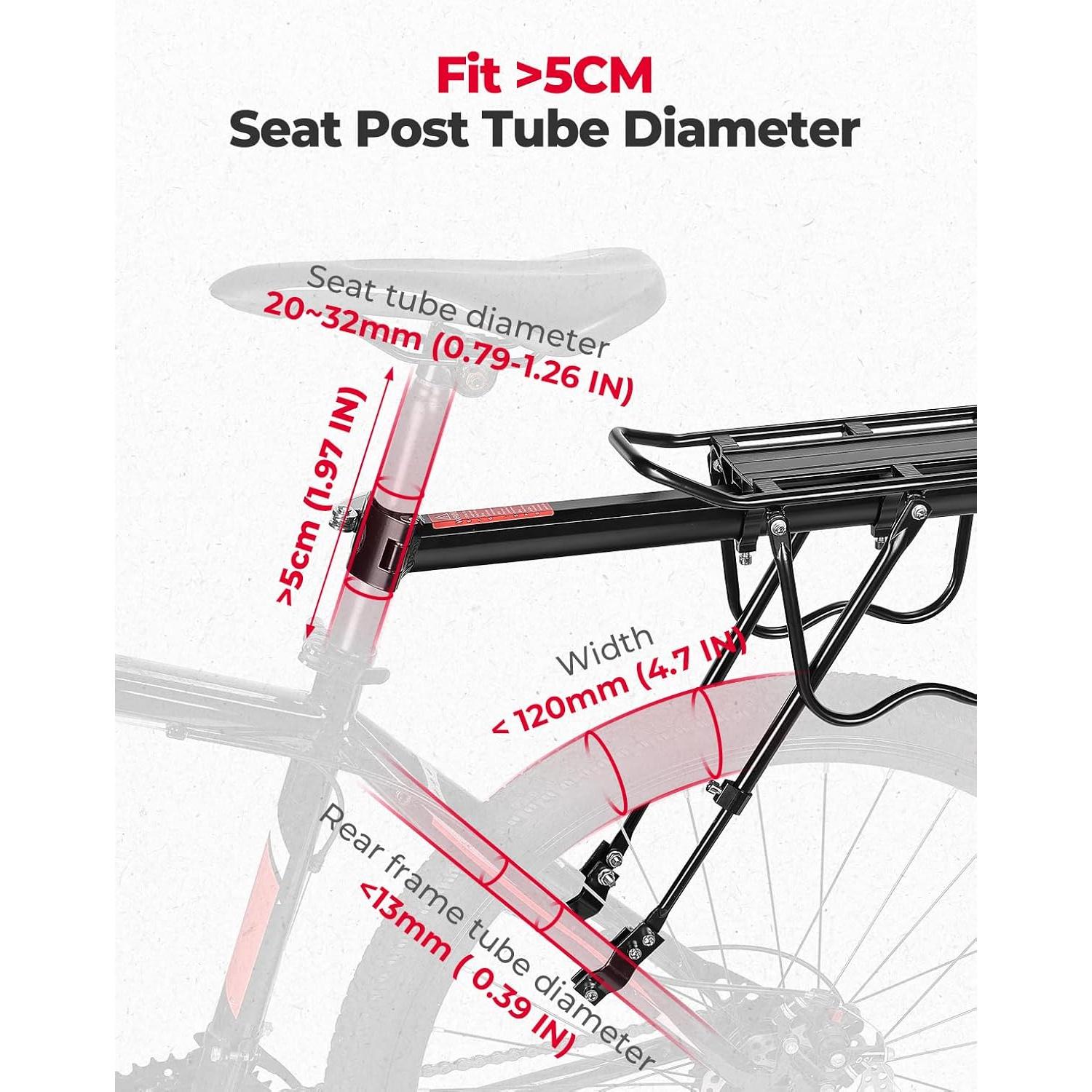 Soporte Trasero para Bicicleta KEMIMOTO Aluminio 220 lbs