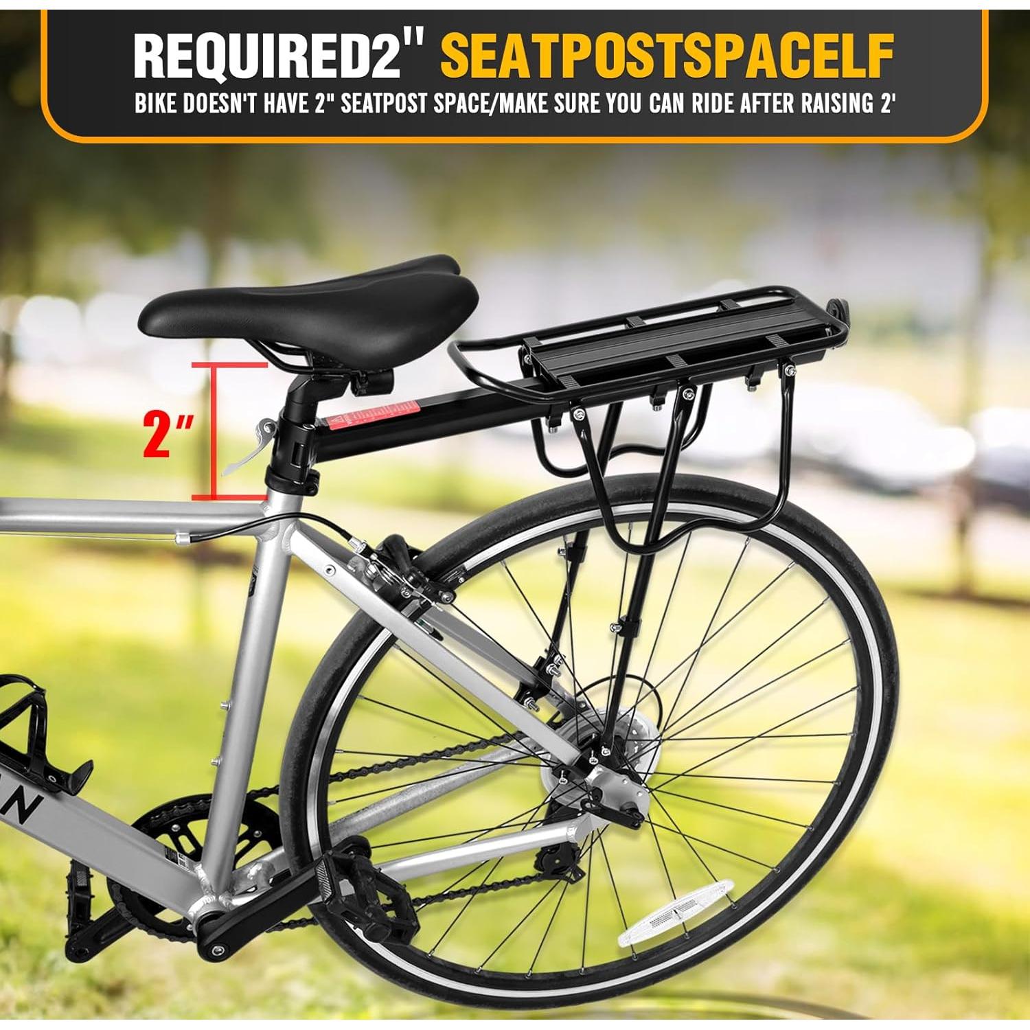 Portabicicletas Trasero GDHSWJ Ajustable 49.9 kg Reflector