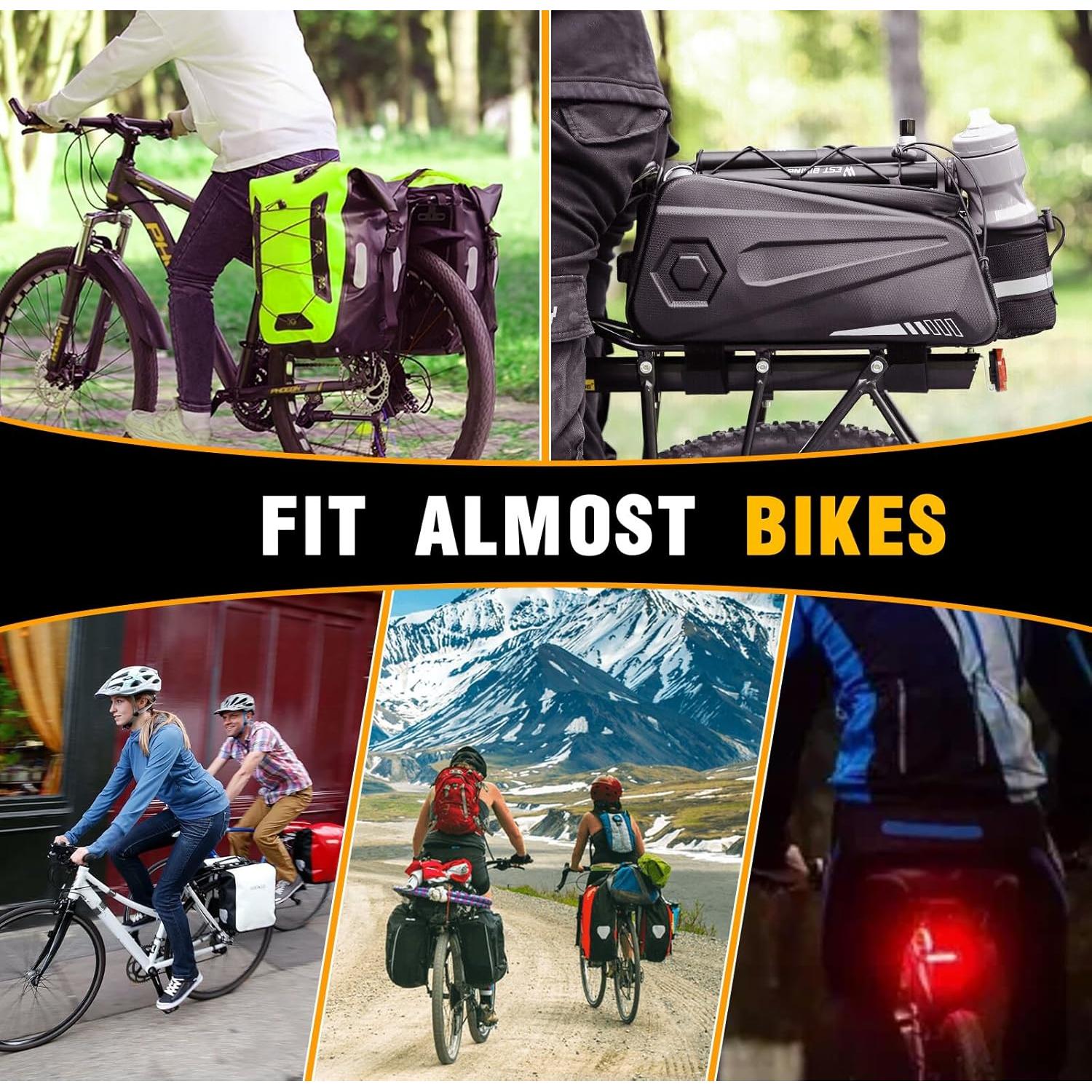 Portabicicletas Trasero GDHSWJ Ajustable 49.9 kg Reflector