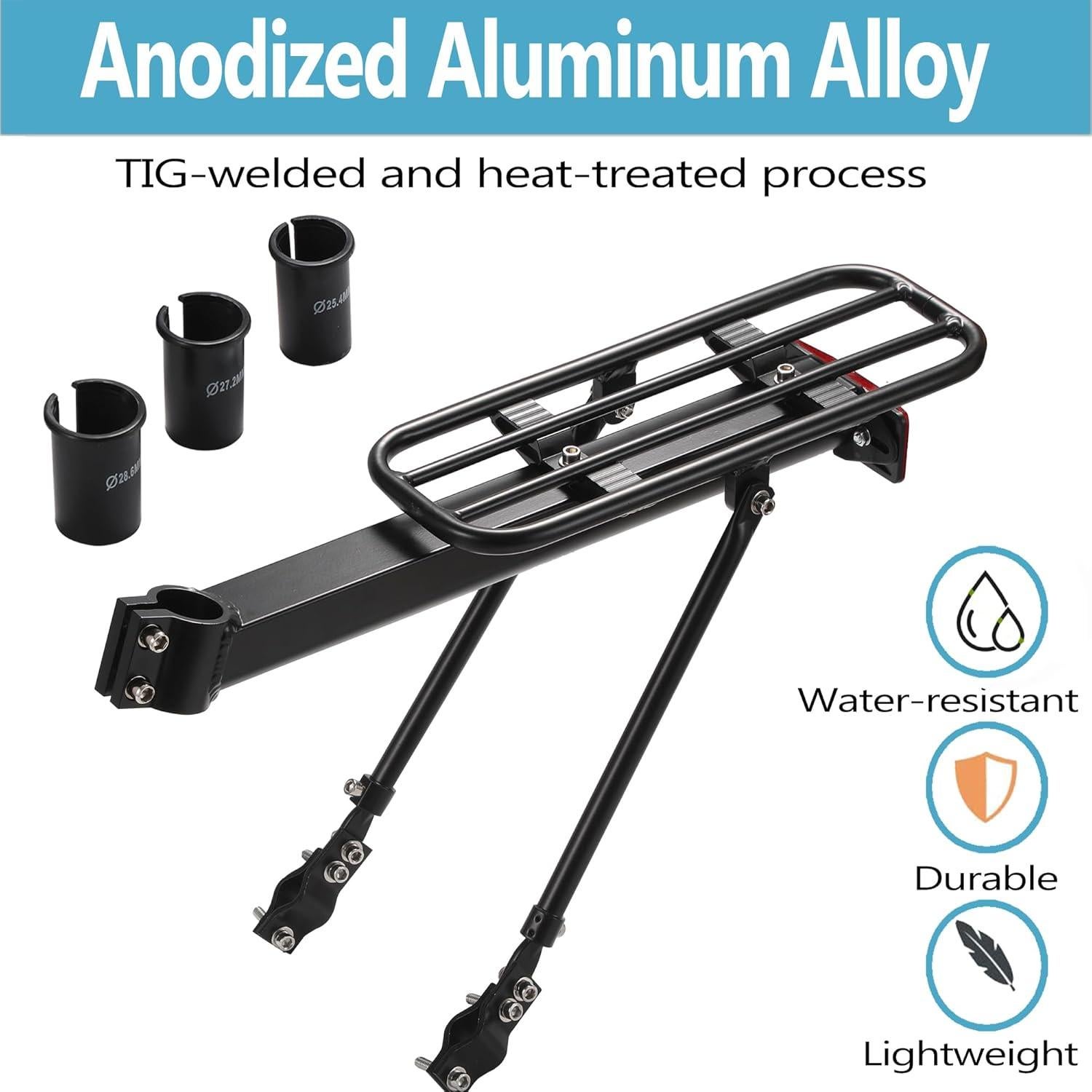 Portabicicletas Trasero YONTUO BCR13 Aluminio 50kg Negro