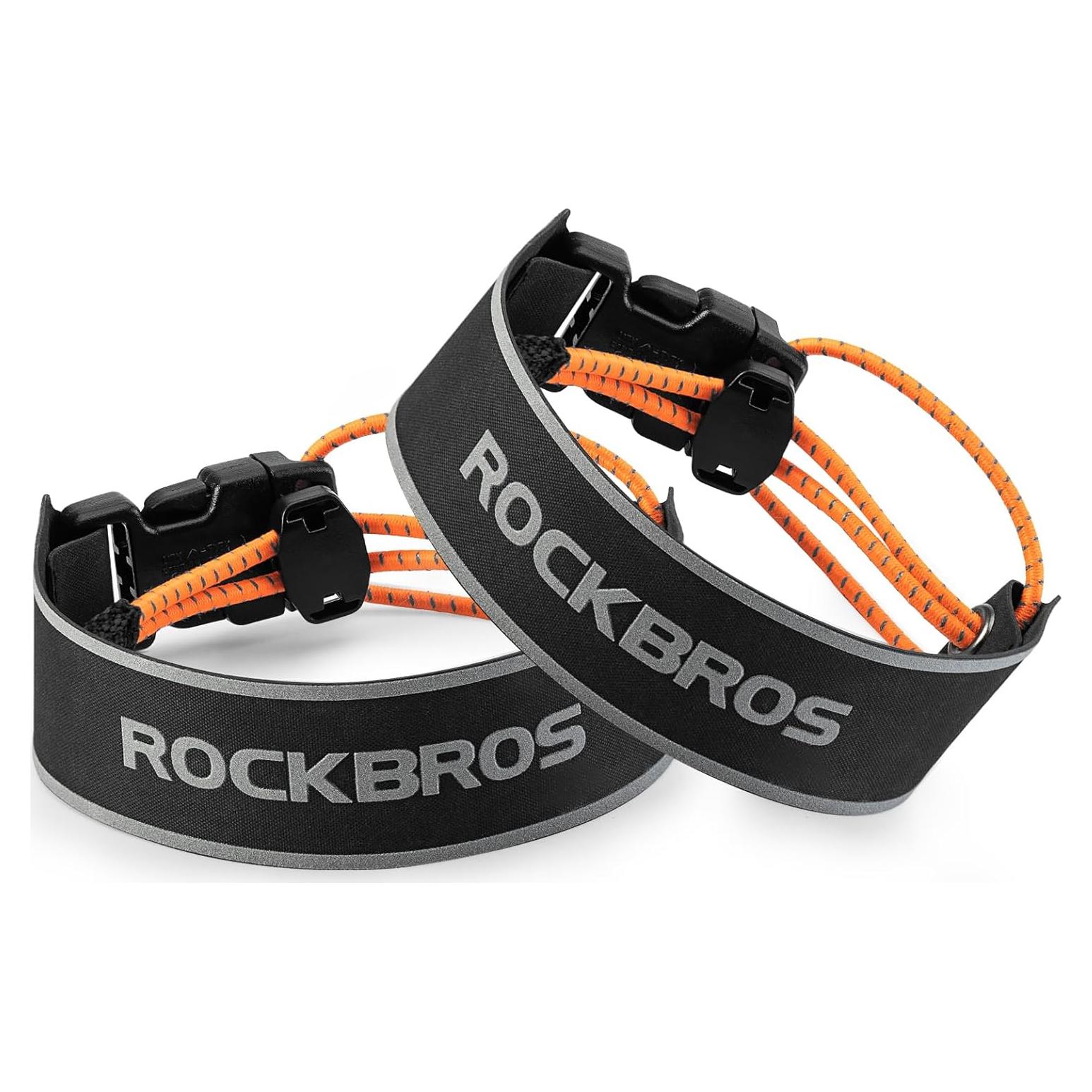 Correas Reflectantes para Pantalones ROCKBROS Ajustables 2 Pcs