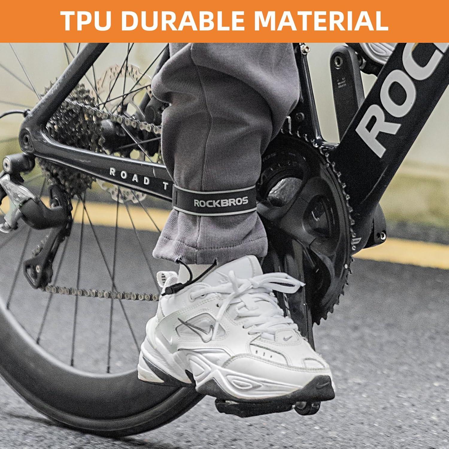 Correas Reflectantes para Pantalones ROCKBROS Ajustables 2 Pcs