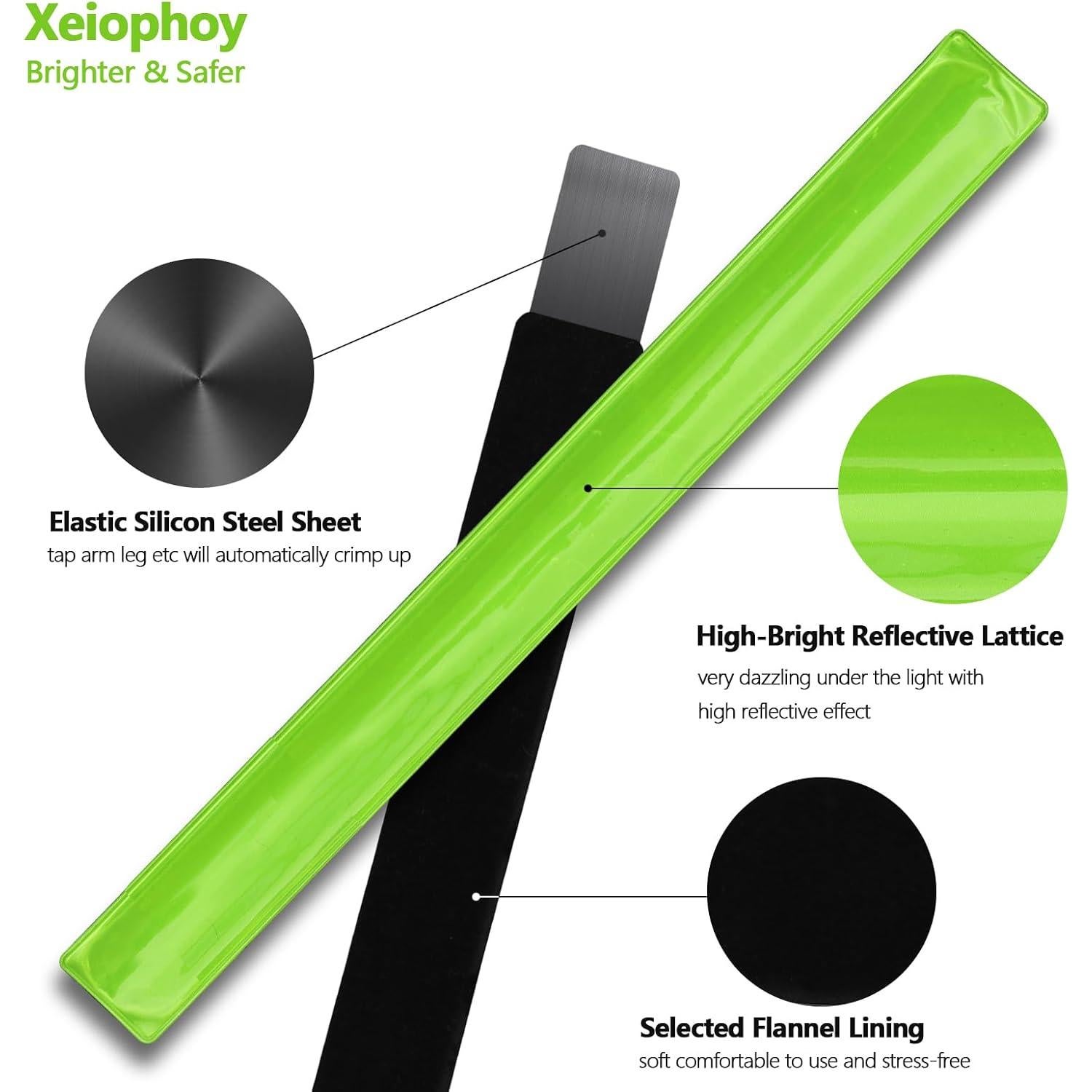 Bandas Reflectantes Xeiophoy para Correr y Caminar - 6 PCS