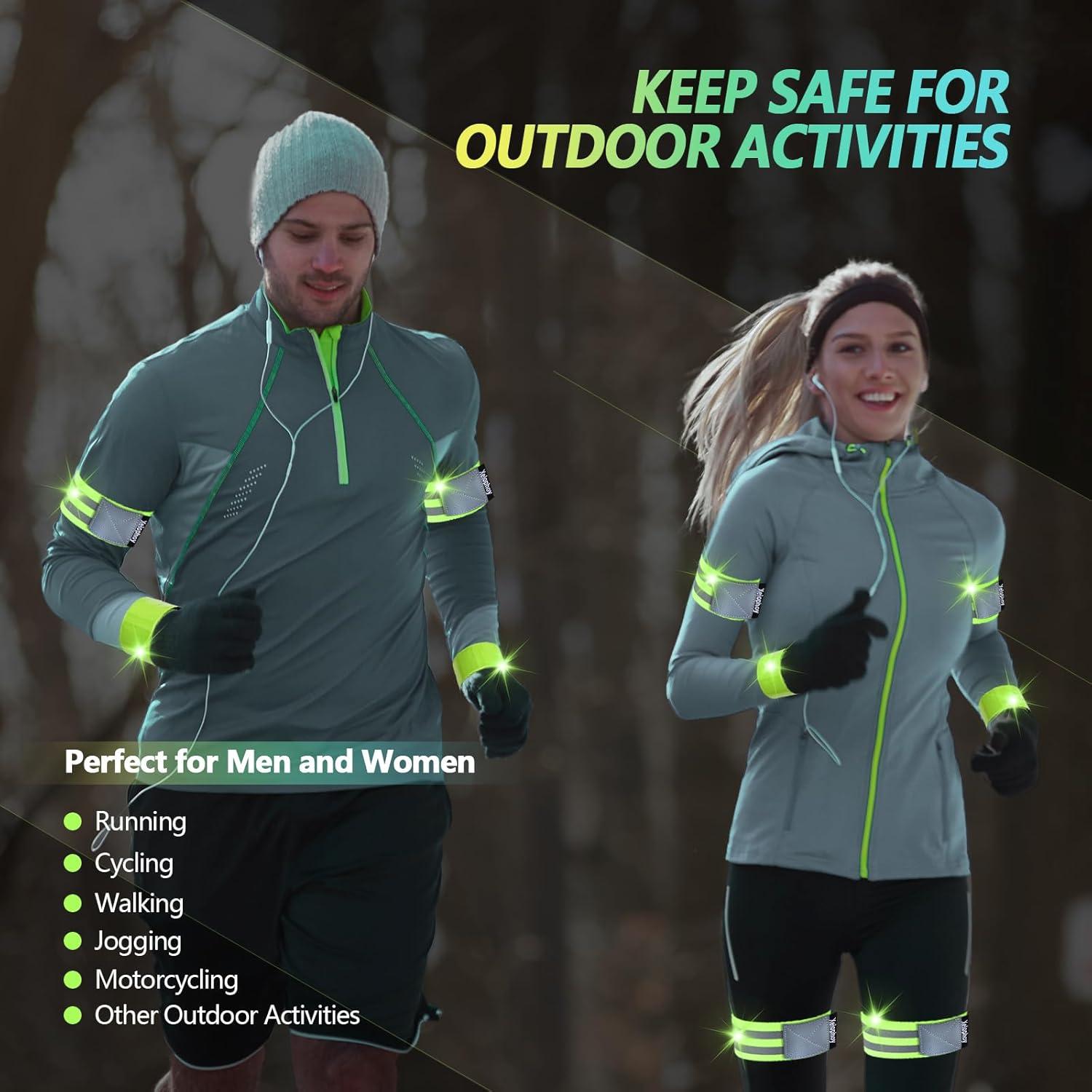 Bandas Reflectantes Xeiophoy para Correr y Caminar - 6 PCS