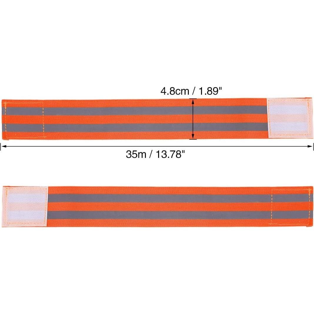 Brazaletes Reflectantes X AUTOHAUX 8 Piezas Alta Visibilidad