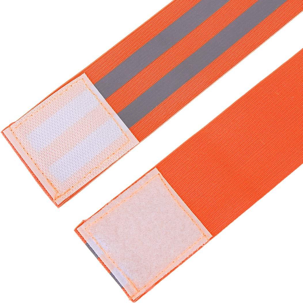 Brazaletes Reflectantes X AUTOHAUX 8 Piezas Alta Visibilidad