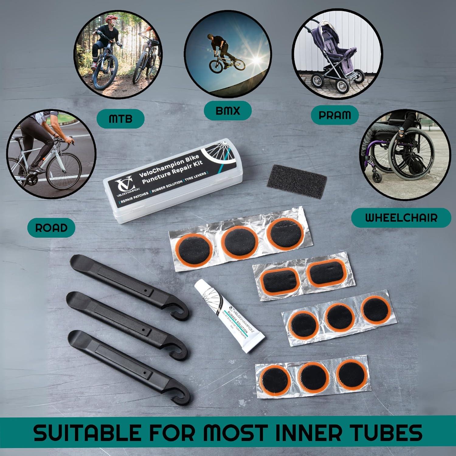 Kit de Reparación de Pinchazos VeloChampion - 6, 10 o 40 Parches