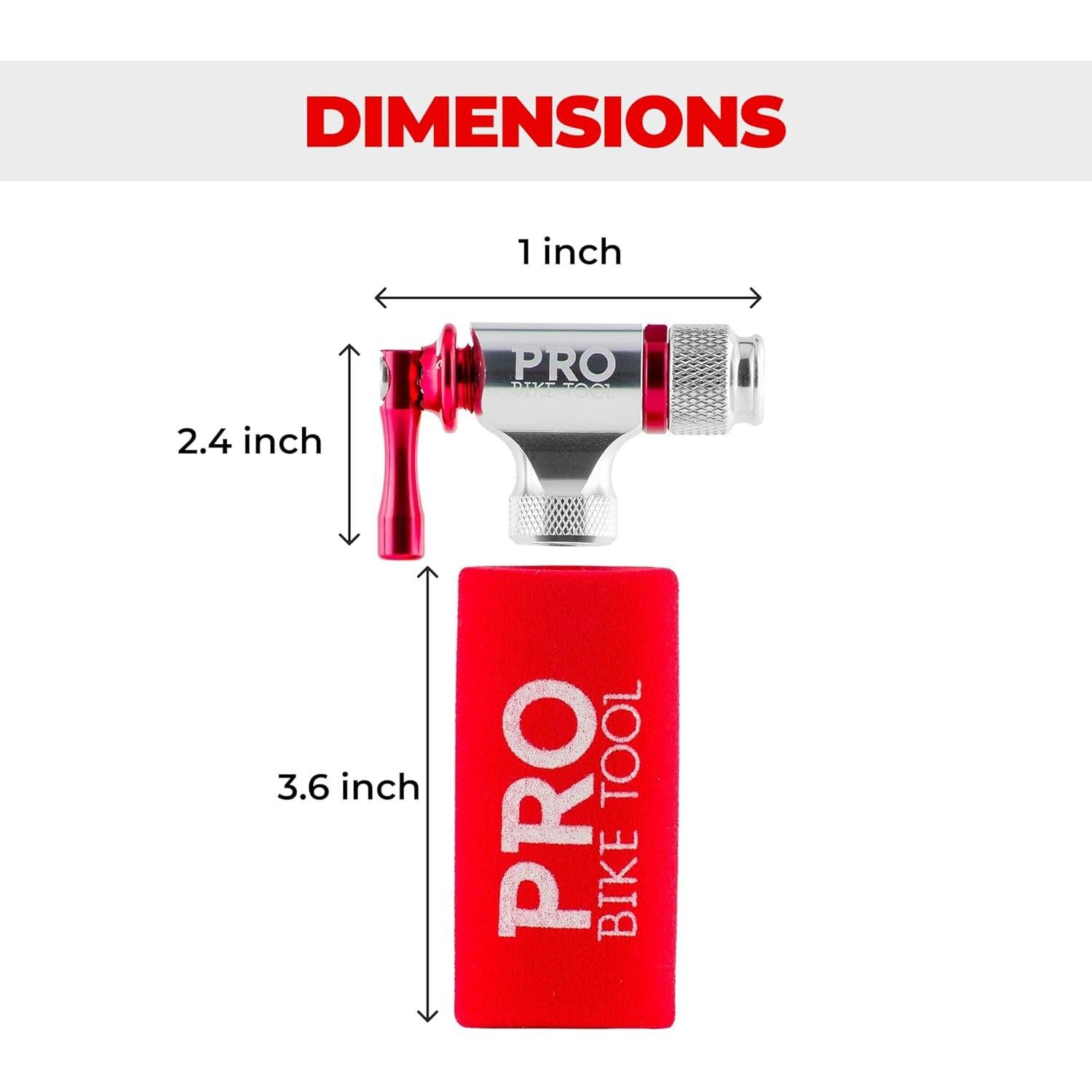Inflador de CO2 Pro Bike Tool - Compatible con Presta y Schrader