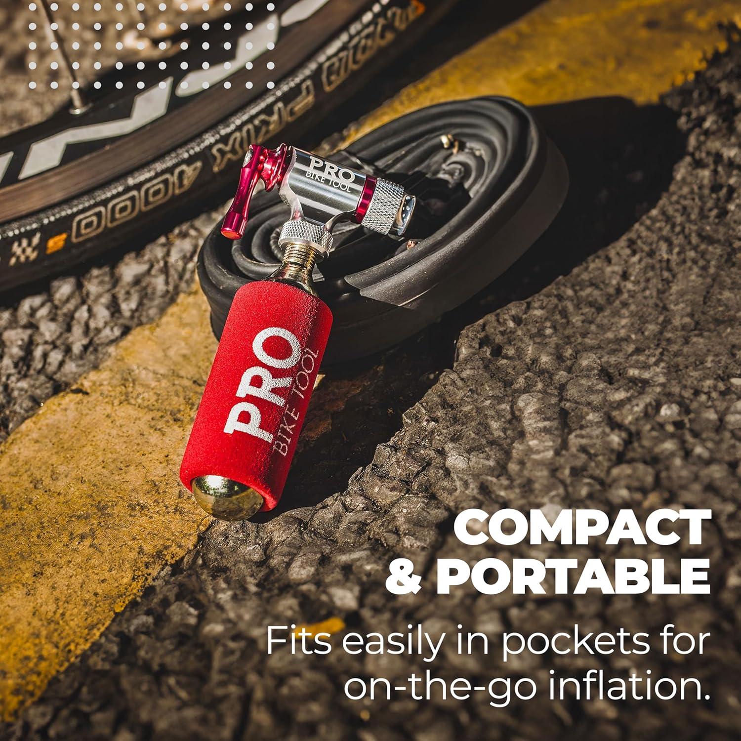 Inflador de CO2 Pro Bike Tool - Compatible con Presta y Schrader