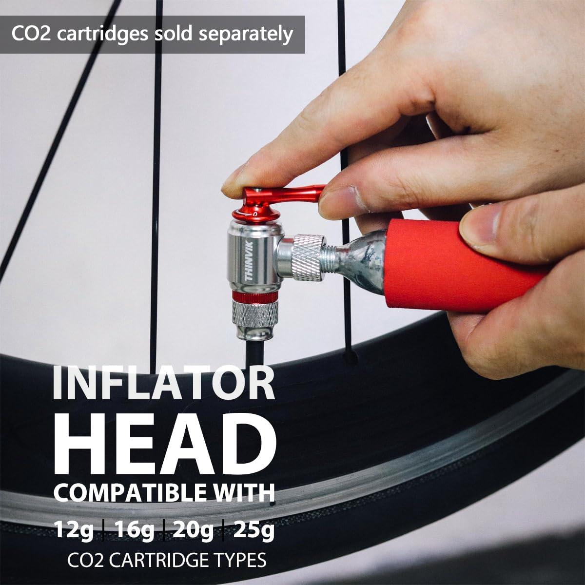 Kit Inflador CO2 Thinvik con 4 Cartuchos de 16g y Funda