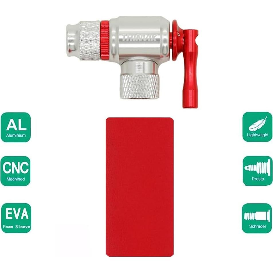 Kit Inflador CO2 Thinvik con 4 Cartuchos de 16g y Funda