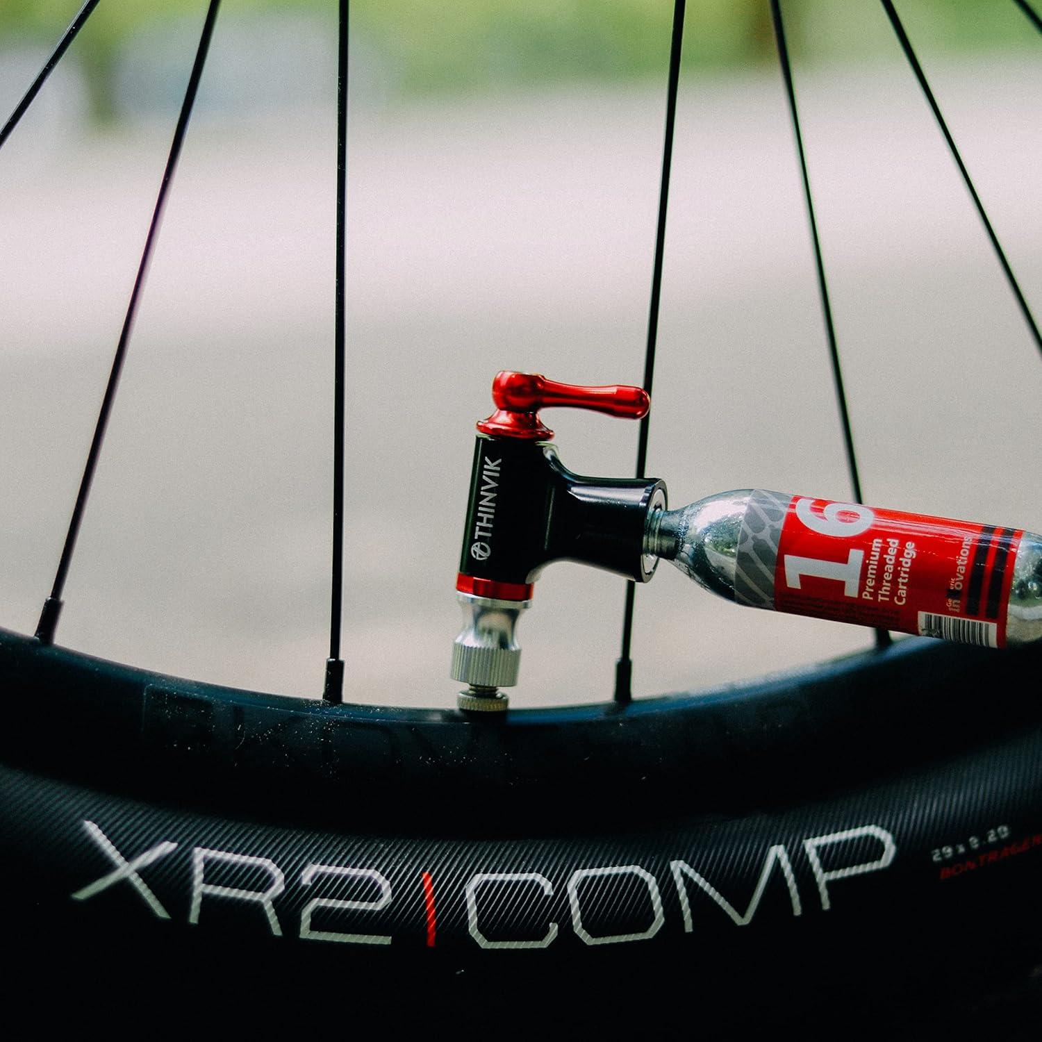 Kit Inflador CO2 Thinvik con 4 Cartuchos de 16g y Funda