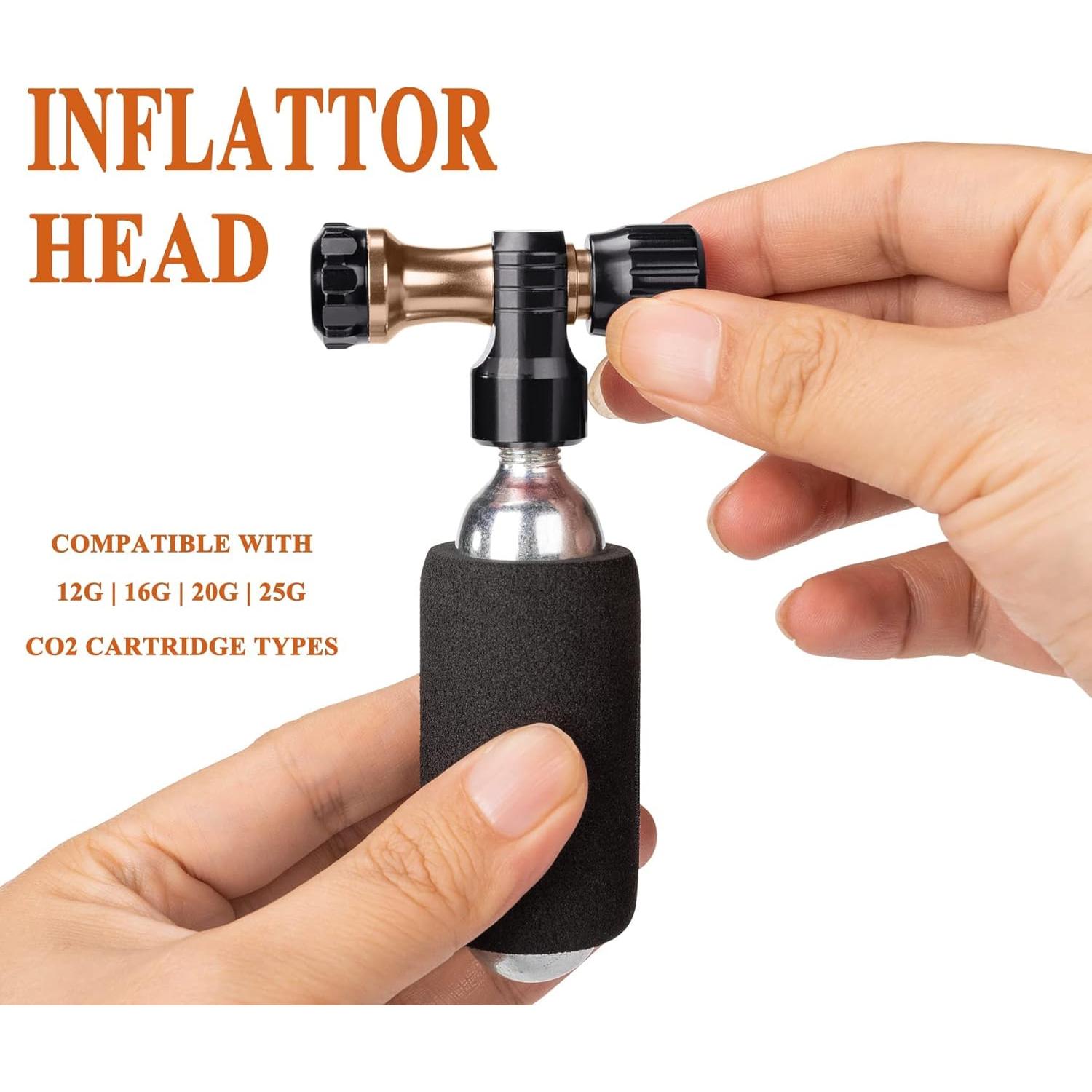 Inflador de CO2 GEWAGE CP-0046 con 4 cartuchos de 16g