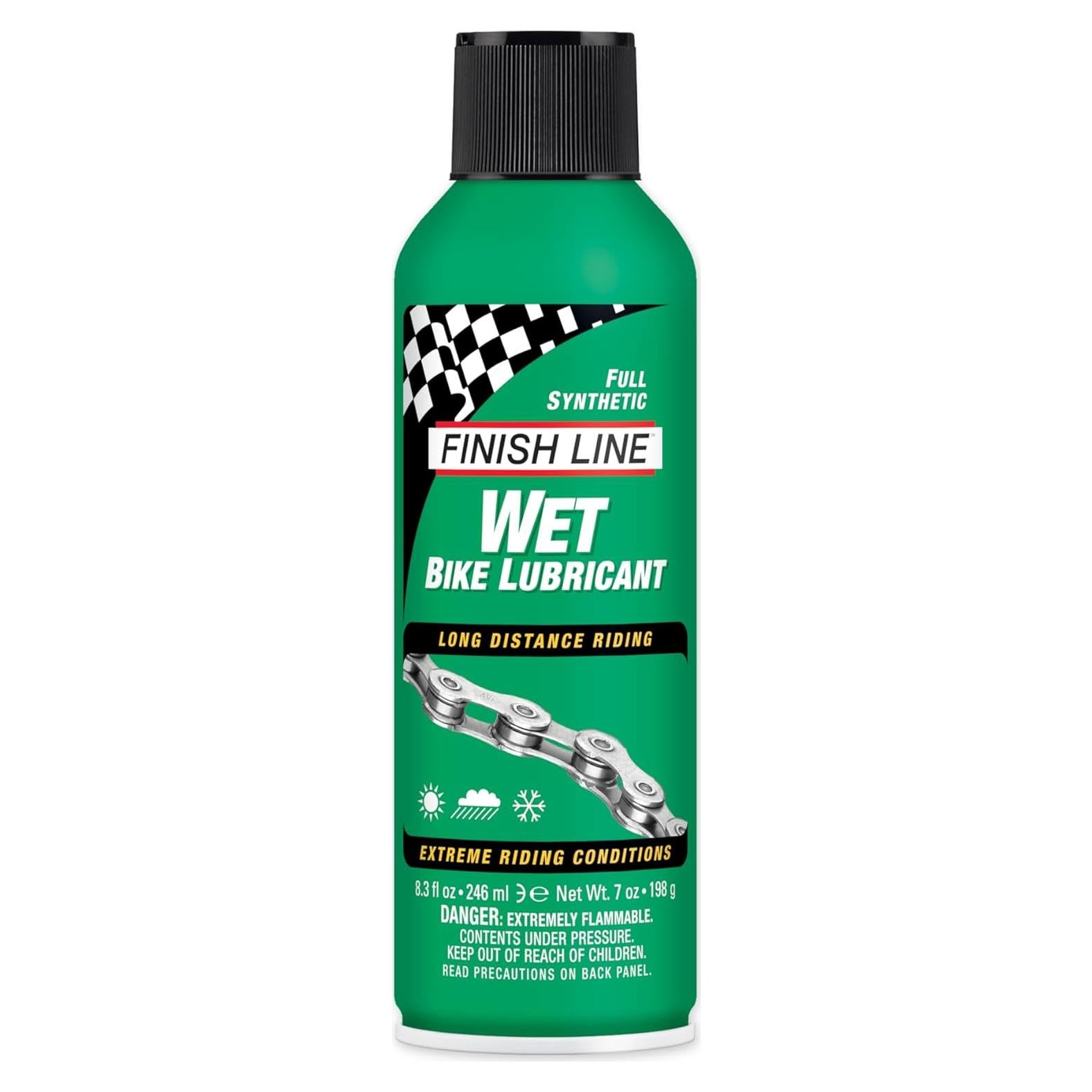 Lubricante para Cadena de Bicicleta Finish Line WET 226g