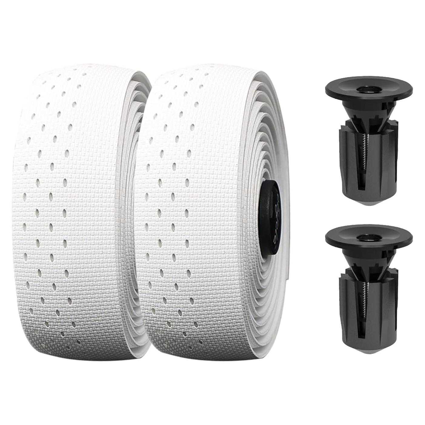 Cinta de Manillar de Bicicleta EVA SHANGWU Antideslizante Blanca - Juego de 2