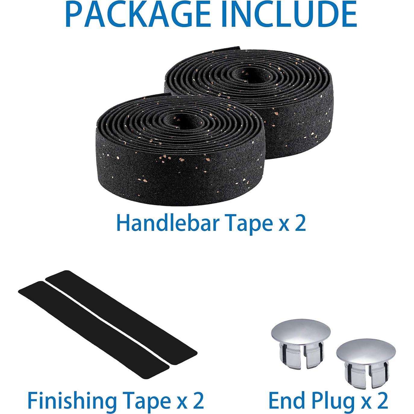 Cinta de Manillar de Bicicleta LSSH EVA Antideslizante - 2 Rollos