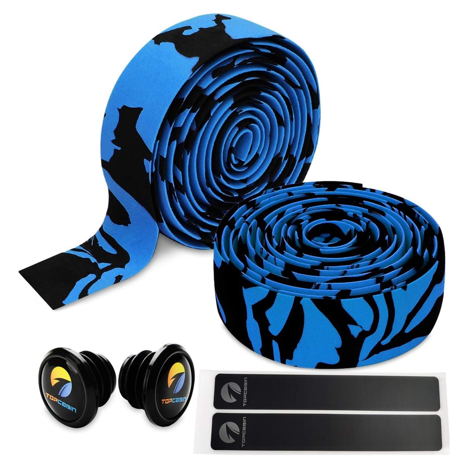 Cinta de Manillar de Bicicleta TOPCABIN Camuflaje Azul 4.19m