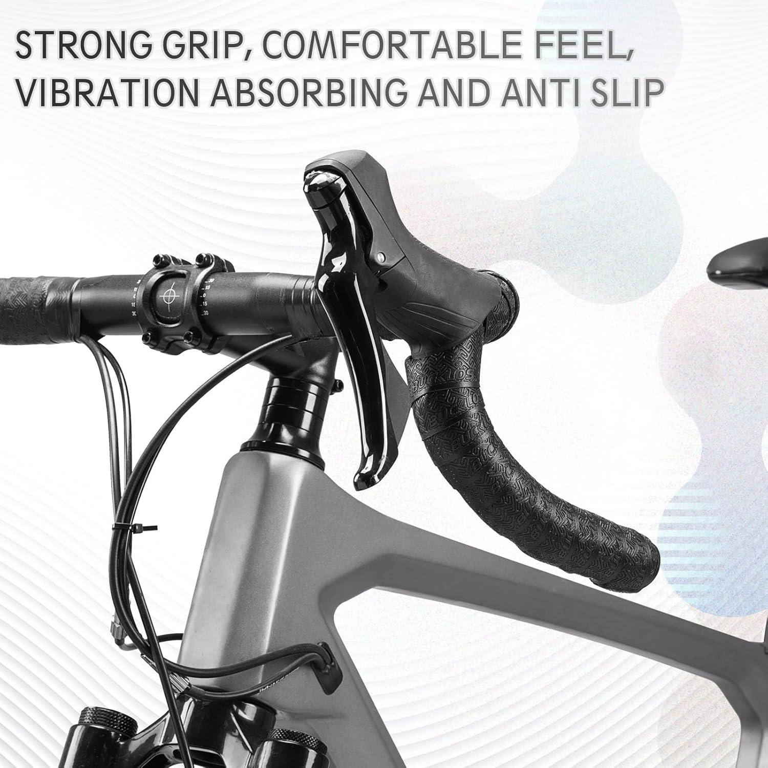 Cinta de Manillar BUCKLOS 2.2m EVA Antideslizante Negra