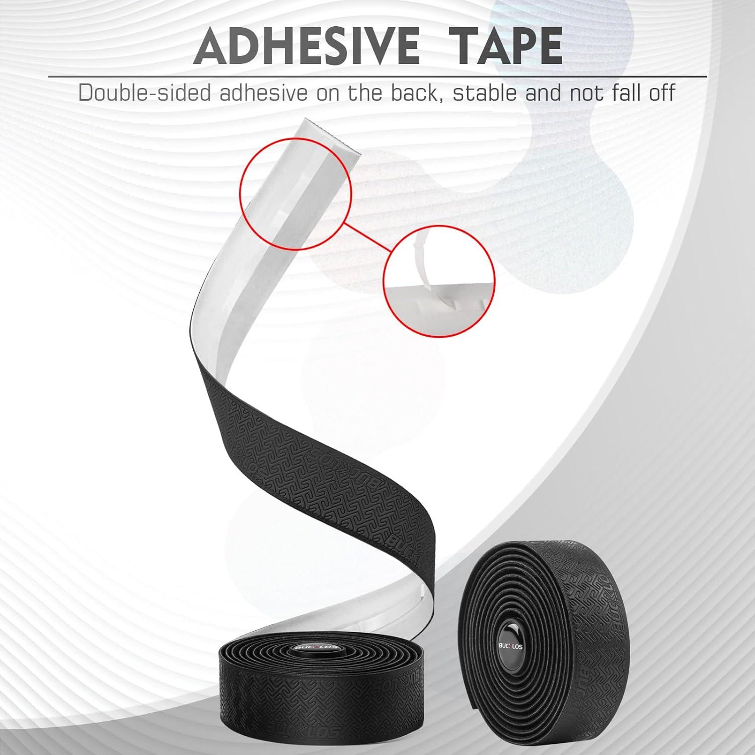 Cinta de Manillar BUCKLOS 2.2m EVA Antideslizante Negra