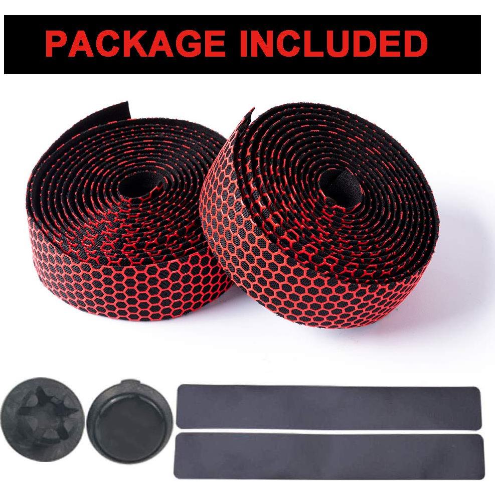 Cintas de Manillar de Bicicleta Homelae 2 Rollos EVA Rojo