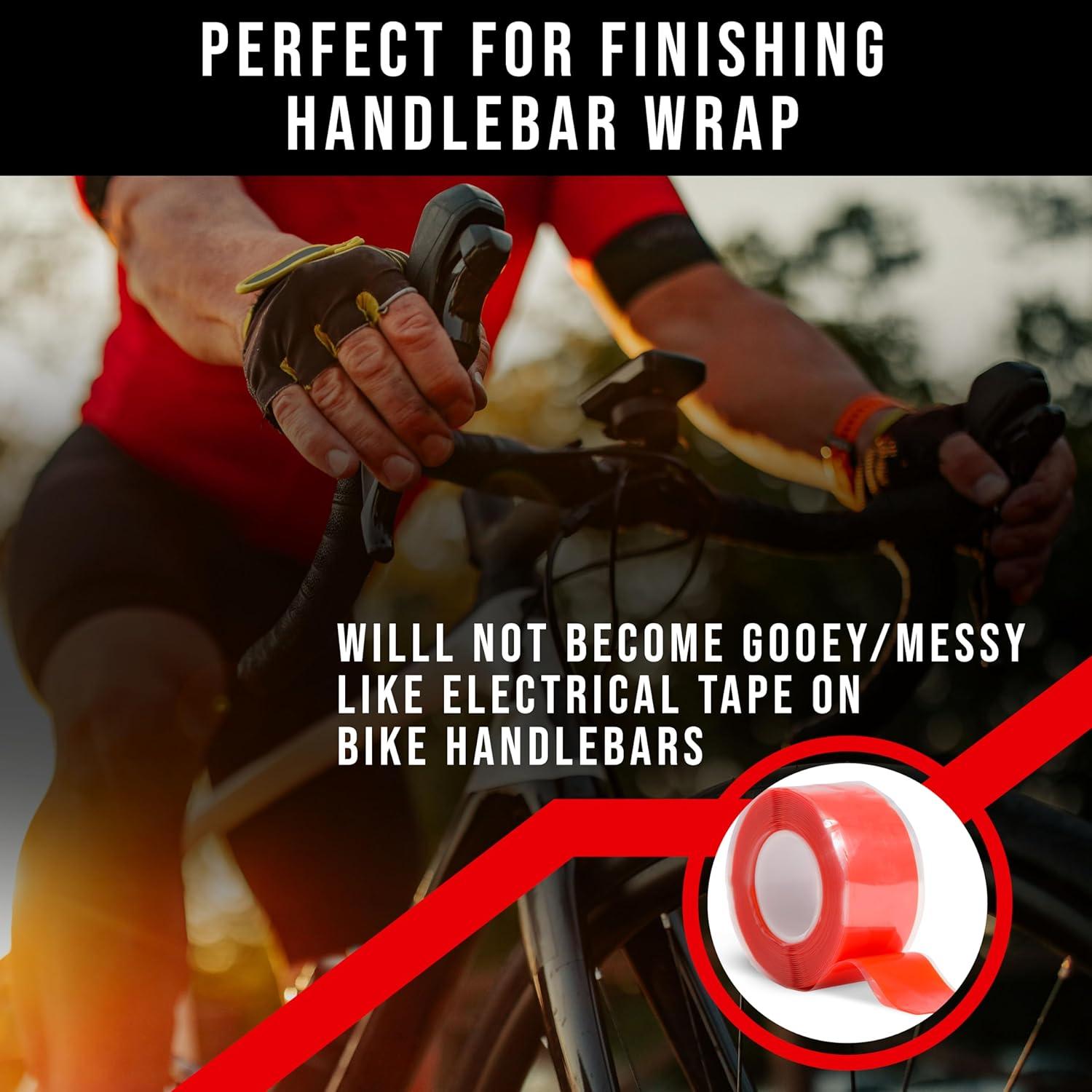 Cinta para Manillar de Bicicleta Domain Cycling - 3.05m Negra