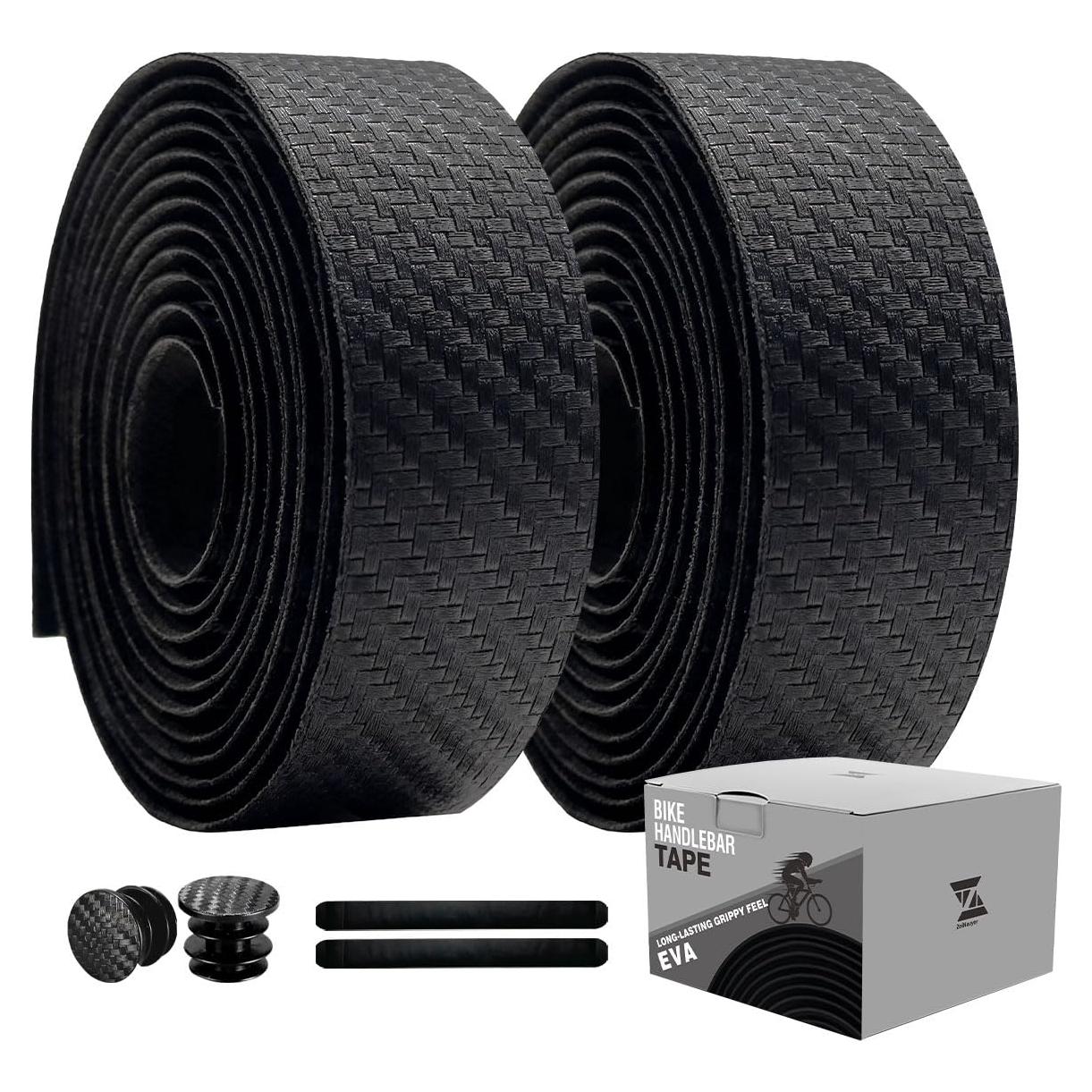Cinta de Manillar de Bicicleta ZoiNavyer Patrón Carbono 2 Rollos