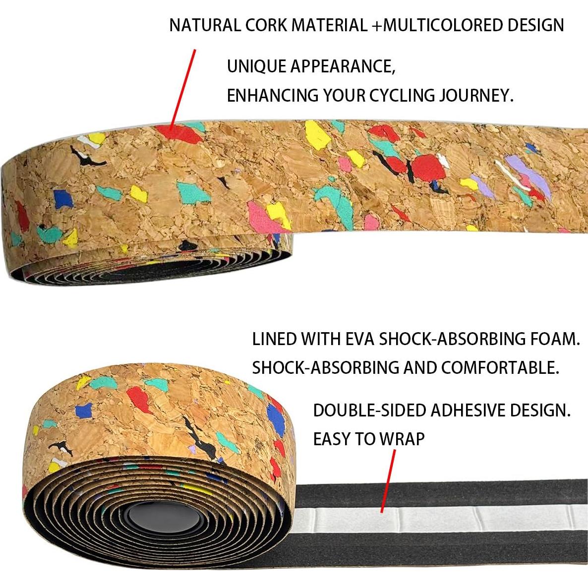 Cinta de Manillar de Corcho TIANXON 215cm Antideslizante
