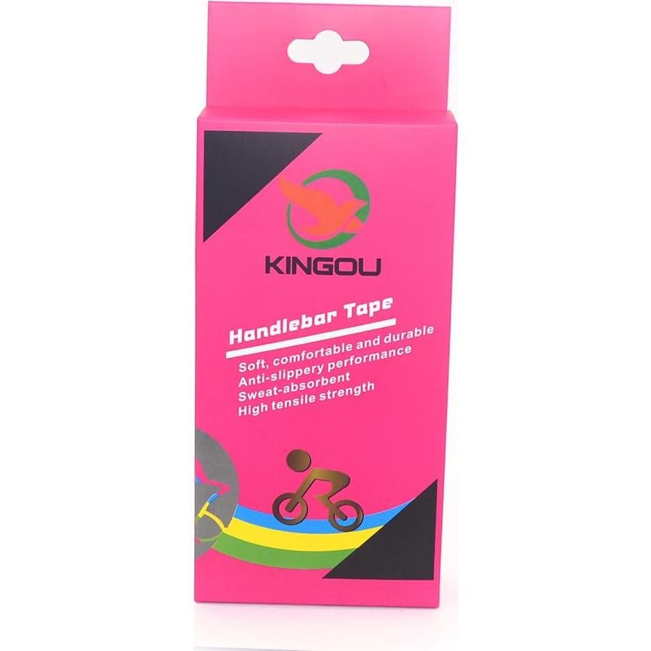 Cinta de Manillar KINGOU de Cuero PU para Bicicleta 200 cm