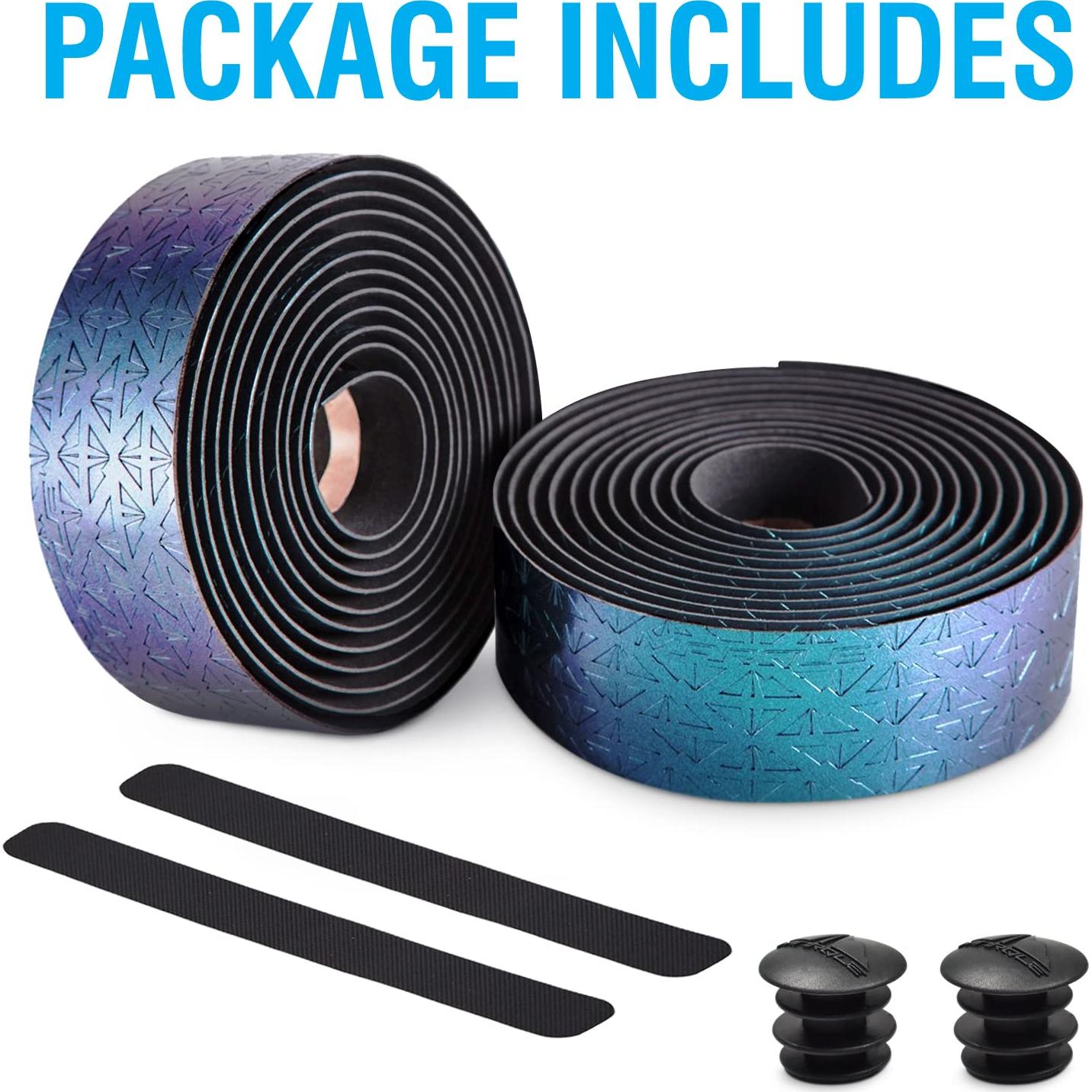 Cinta de Manillar Pro Bike MARQUE - 210cm, Acolchada y Adhesiva