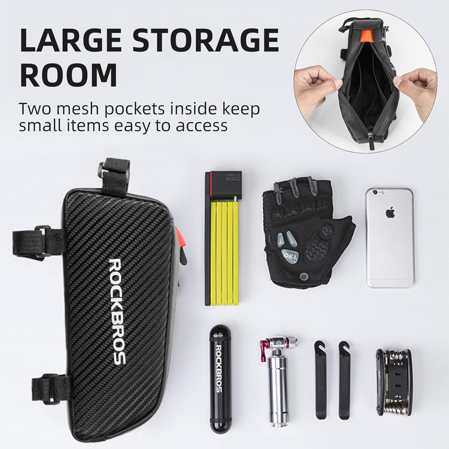 Bolsa de Tubo Superior ROCKBROS para Bicicleta 1L Impermeable